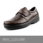 [Dr.K] Men's Loafer Comfort Sneakers M1103 Dark Brown-Sneakers with Arch Support, Walking Shoes for Foot and Heel Pain Relief-Made in Korea